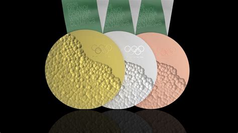 milano cortina winter olympics medal is an organic piece designwanted