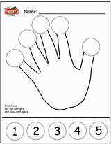 Preschoolers Counting sketch template