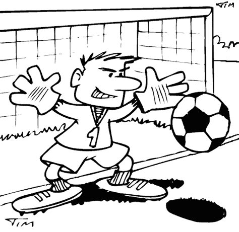 soccer goalie coloring page coloringcom