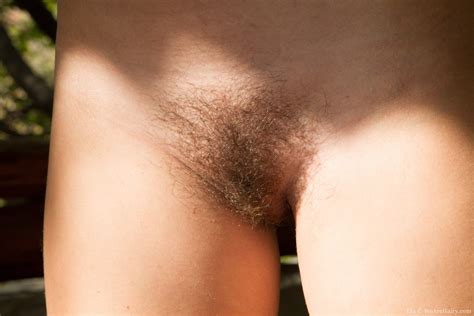 Era Is A Sexy Hairy Girl That Finds A Quite Spot Outside