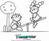 Seesaw Coloring Pages Saw Drawing Template Getdrawings sketch template