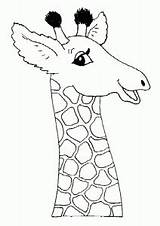 Coloring Pages Kids Giraffes Printable Color Print Children Animals Justcolor sketch template