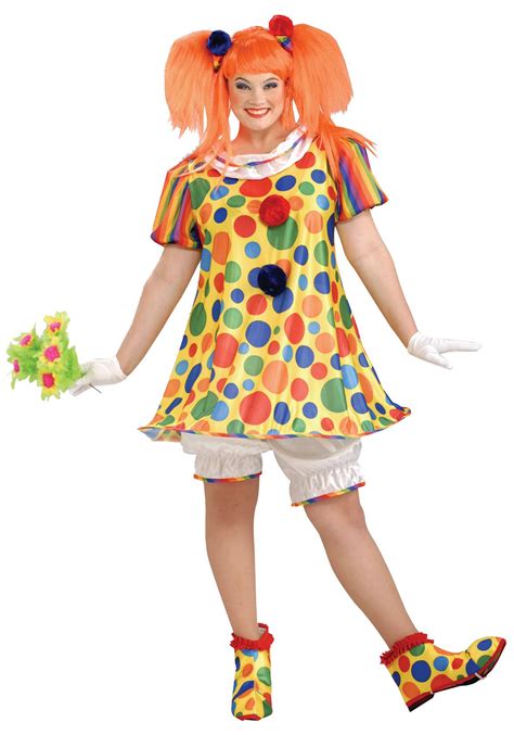 womens giggles clown plus costume plus size female clown