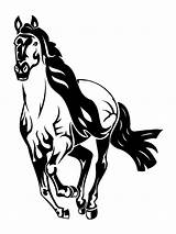 Mustang Horse Ford Pages Coloring Printable Template sketch template