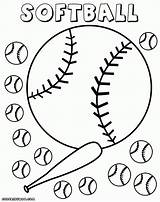 Softball Baseball Getdrawings sketch template