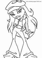 Bratz Coloring Pages Cartoon Color Character Plank Wood Printable Kids Template Characters Cartoonwatcher sketch template
