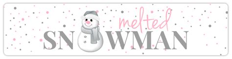 melted snowman water bottle labels dazzling daisies
