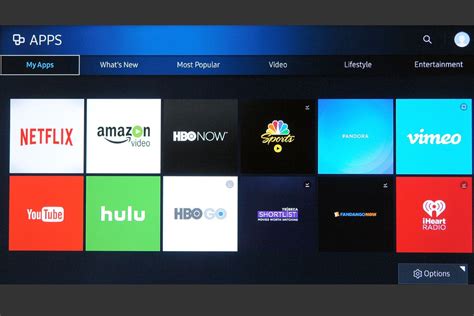 samsung apps system  smart tvs  blu ray disc players