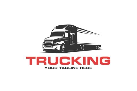 trucking logo branding logo templates creative market