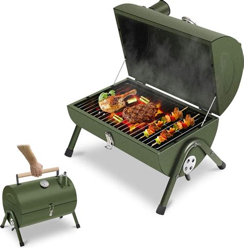 amazoncom acwarm home portable charcoal grill small bbq smoker grill