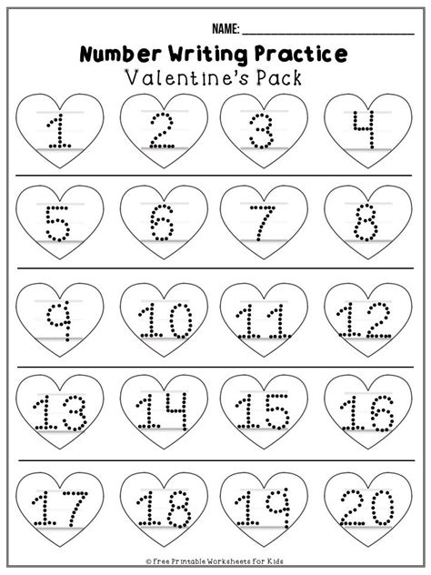 february valentines printable worksheets pack  printable
