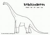 Coloring Brachiosaurus Dinosaur Neck Long Pages Printable Herbivore Colouring Kids Print Necked Pdf Cute Legs Choose Board sketch template