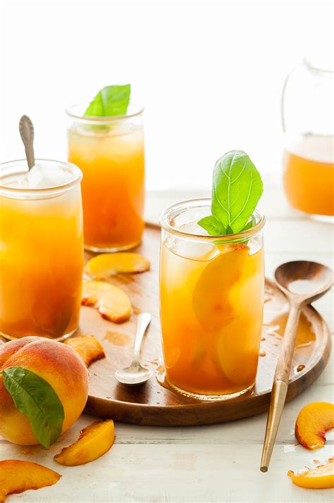 immune boosting peach iced tea  kitchen mccabe