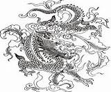 Coloring Dragon Pages Chinese Dragons Adults Drawing Festival Boat Advanced Printable Ancient Head Hard Animal Color Drawings Print China Sheets sketch template