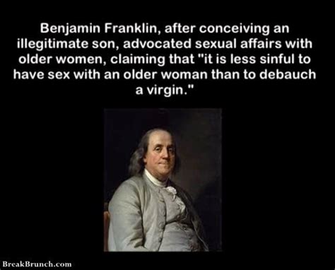 Benjamin Franklin Advocated Sexual Affairs With Older