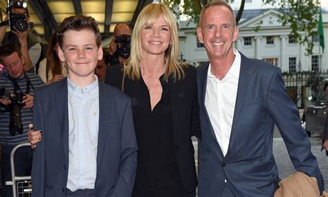 zoe ball attends man up screening with husband norman cook and son woody daily mail online