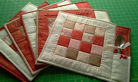 pattern   quilted placemats coasters  justjudedesigns