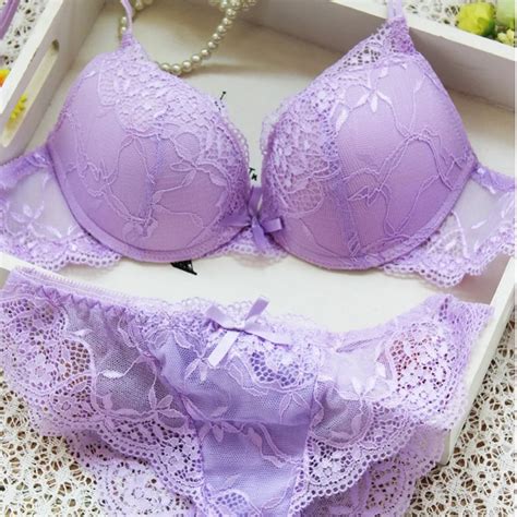 Ropalia Sexy Women Push Up Bra Set Embroidery Lace Floral Lingerie Bras