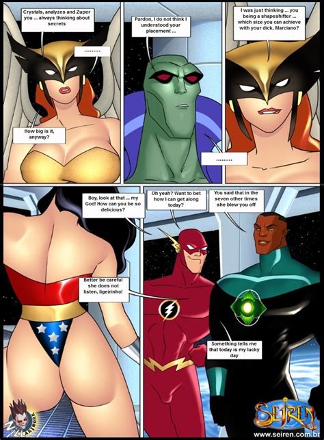 justice league a bunch of suprheroes who fucks more often