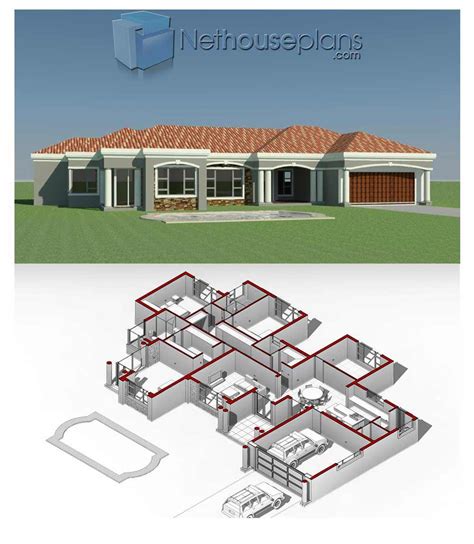 layout single storey modern house design  floor plan burnsocial
