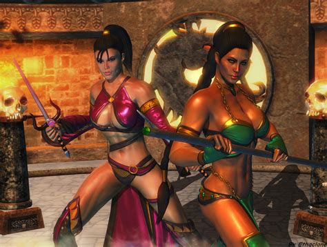 Mortal Kombat Wallpaper Jade And Mileena By Ethaclane On