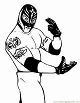 Coloring Pages Wwe Wrestling Printable Color Kids sketch template