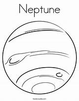 Neptune Coloring Drawing Pages Twistynoodle Planet Planets Colouring Solar System Mars Space Twisty Uranus Template Print Sheets Kids Jupiter Color sketch template