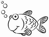 Goldfish Coloring Pages Kids Printable sketch template