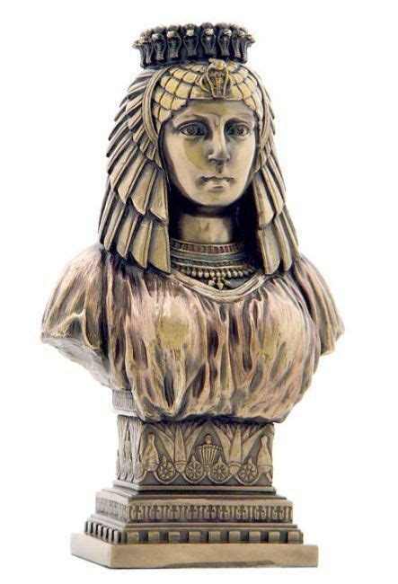 Egyptian Queen Cleopatra Bust Bronze Finish Statue