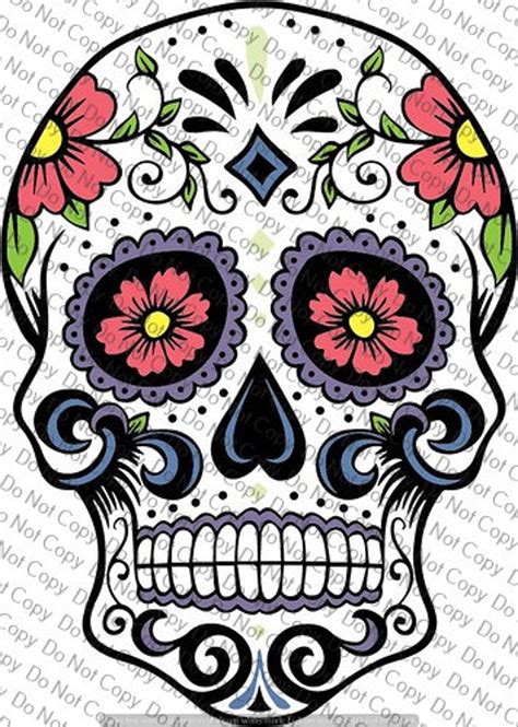 sugar skull svg file cricut design space silhouette vinyl iron etsy