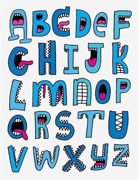 cool font alphabet letters
