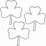 Clover Coloring Leaf Pages St Clovers Patrick Three Printable Patricks Trinity Shamrock Color Sheets Clip Sketch Leave Comments Visit Library sketch template