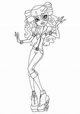 Monster High Coloring Pages Operetta Printable Scribblefun sketch template