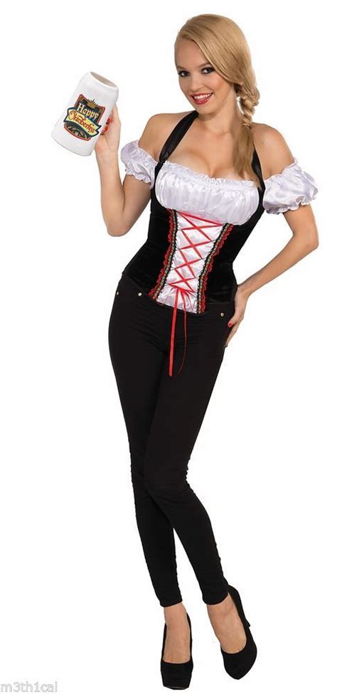 sexy german irish beer garden girl corset adult womens costume