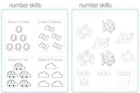 kindergarten number sense worksheets