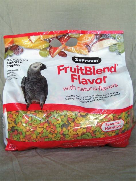 zupreem fruitblend flavor  natural flavors parrot conure bird food  lb bag