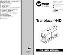 miller trailblazer  service technical manual ebay