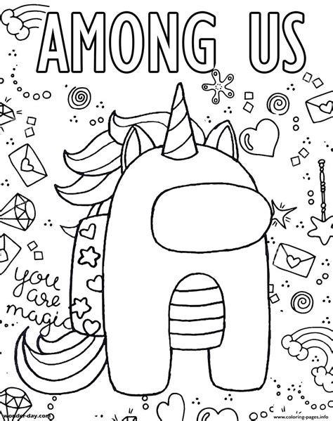 unicorn   coloring page printable