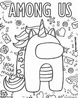 Coloring Among Unicorn Pages Printable Print Book sketch template