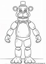 Coloring Freddy Generation Toy Golden Fnaf Pages Printable sketch template