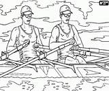 Rowing Coloring Pages Kids sketch template