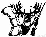 Dxf Clip Deer Clipart Gun Clipground Bow sketch template
