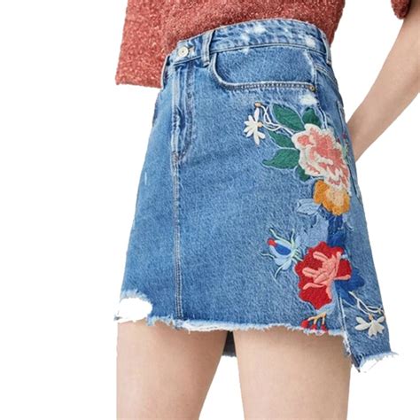fetoo denim skirts women high waist slim casual fashion mini faldas