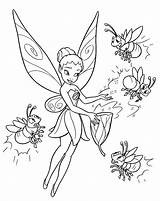 Tinkerbell Hadas Iridessa Sheets Colorare Tinker Colorkid sketch template