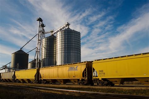 Grain Hopper Railroad Car At Elevator Photography By Nick Suydam