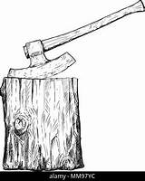 Execution Axe Executioner Medieval Drawing Vector Stock Artistic Ax Block Illustration Punishment Capital Methods Penalty Stick Ancient Death Figure Alamy sketch template