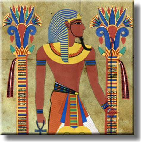 Old Egyptian Art Picture On Stretched Canvas Wall Art Décor Ready To