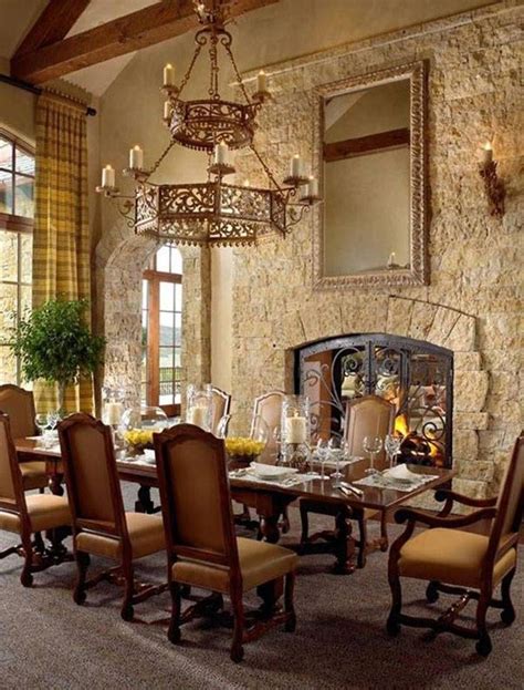 dining room inviting tuscan style dining room tuscan style dining room  stacked stone
