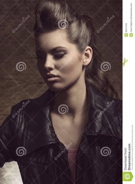 close up portrait of fashion woman royalty free stock