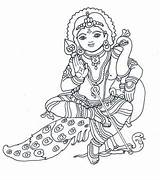 Muruga Murugan Lord Clipart Line Hindu Drawings Coloring Subramanya Easy Sketch Drawing God Simple Painting Skanda Karthikeya Outline Ganesha Puja sketch template